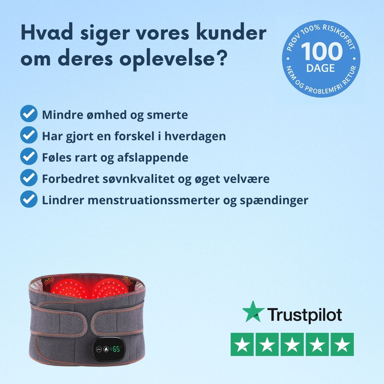 Infrarød Varmebælte